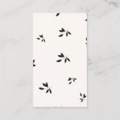 Autumn Burgundy Floral Bridal Recipe Verzoek Informatiekaartje (Achterkant)