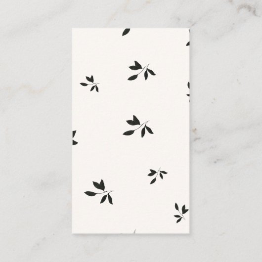 Autumn Burgundy Floral Bridal Recipe Verzoek Informatiekaartje (Achterkant)