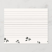 Autumn Burgundy Floral Vrijgezellenfeest Recipe ca (Achterkant)