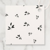 Autumn Burgundy Floral Wedding Classic Bedankjes Labels (Achterkant)