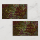 Autumn Burgundy Gold die donkerder springt Visitekaartje (Voorkant / Achterkant)