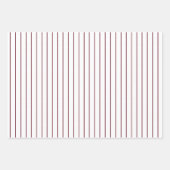 Autumn Burgundy Polka Dot and Striped and Solid Inpakpapier Vel (Voorkant)