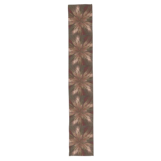 Autumn Burst Fractal Lange Tafelloper (Voorkant)