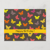 Autumn Butterflies Verjaardag briefkaart (Voorkant)