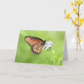 Autumn Butterfly Notecards (blanco binnenzijde) Kaart (Gele Bloem)