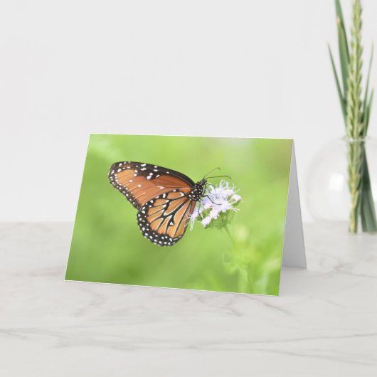 Autumn Butterfly Notecards (blanco binnenzijde) Kaart (Voorkant)