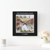 Autumn Buttermere Village Lake District England Vierkante Klok (Huis)