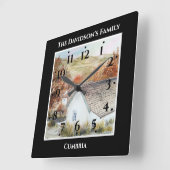 Autumn Buttermere Village Lake District England Vierkante Klok (Hoek)