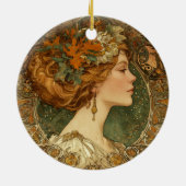 Autumn Cameo Ornament –  Art Nouveau stijl (Achterkant)