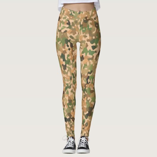 Autumn Camo Fall Colors Leggings (Voorkant)