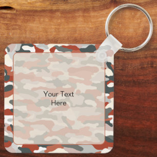 Autumn Camouflage Custom Aluminium Sleutelhanger