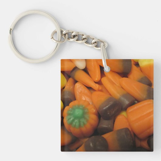 Autumn Candy Corn Acrylische Sleutelhanger (Voorkant)