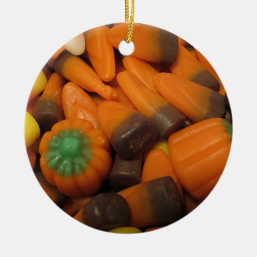 Autumn Candy Corn Ornament (Voorkant)