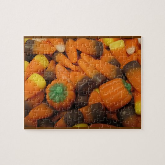 Autumn Candy Corn Puzzle Legpuzzel (Horizontaal)