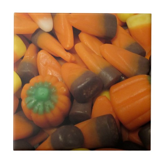 Autumn Candy Corn Tegel Tegeltje (Voorkant)