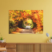 Autumn, Canvas Print, Yellow Bog Kilcullen Afdruk (Insitu (Woonkamer))