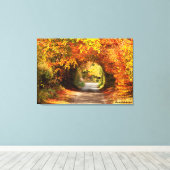 Autumn, Canvas Print, Yellow Bog Kilcullen Afdruk (Insitu (Houten vloer))