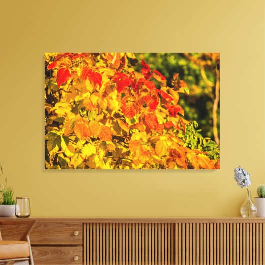 Autumn Cascade Canvas Afdruk (Insitu (Woonkamer))