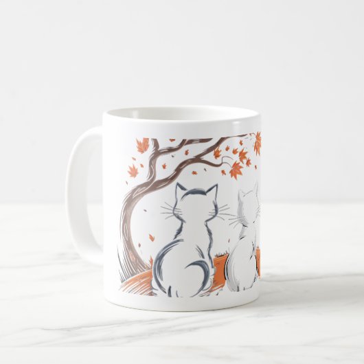Autumn Cat Companions Mok (Voorkant links)