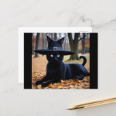 Autumn Cat Holiday Briefkaart