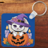 Autumn Cat Magic Sleutelhanger (Achterkant)