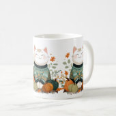 Autumn Cat Mug with Cozy Sweater Koffiemok (Voorkant rechts)