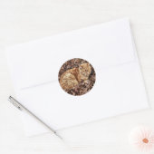 Autumn Cat Ronde Sticker (Envelop)