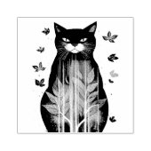 Autumn Cat Rubberstempel (Afrduk)