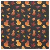 Autumn Cats Pattern Fabric Stof (Swatch)