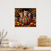 Autumn Cats Poster (Keuken)