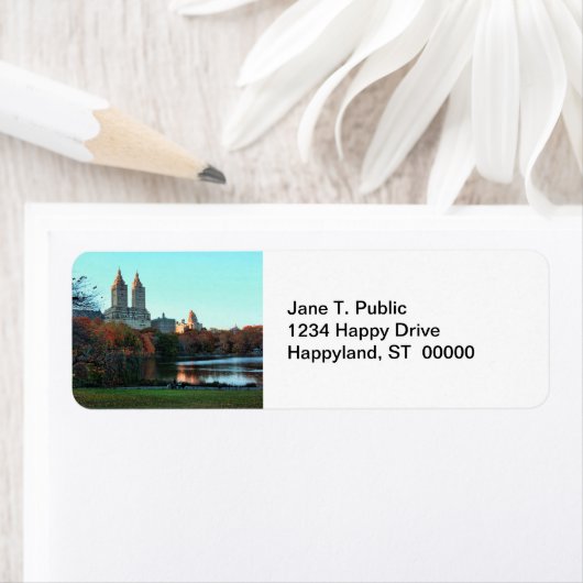 Autumn: Central Park Lake, San Remo Etiket (Insitu)