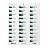 Autumn: Central Park Lake, San Remo Etiket (Full Sheet)