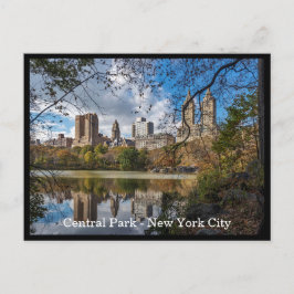 Autumn Central Park, New York City Custom Text Briefkaart