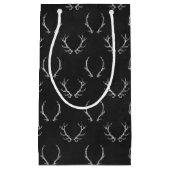 Autumn Chalkboard Antler Pattern Klein Cadeauzakje (Voorkant)