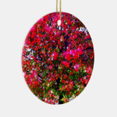 Autumn Changing Leaves, roze impressionistische bo Keramisch Ornament (Rechts)