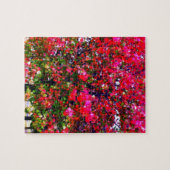Autumn Changing Leaves, roze impressionistische bo Legpuzzel (Horizontaal)