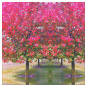 Autumn Changing Leaves, roze impressionistische bo Stof (Close Up)