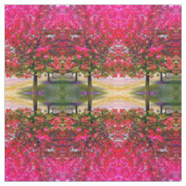 Autumn Changing Leaves, roze impressionistische bo Stof