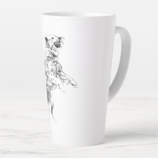 Autumn Chase ontketend Latte Mok (Rechterhoek)