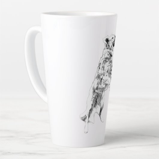 Autumn Chase ontketend Latte Mok (Linkerhoek)