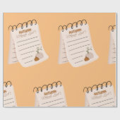 Autumn Checklist Notitieblok Herfst to do lijst Cadeaupapier (Vlak)