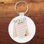 Autumn Checklist Notitieblok Herfst to do lijst Sleutelhanger (Voorkant)
