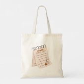 Autumn Checklist Notitieblok Herfst to do lijst Tote Bag (Achterkant)