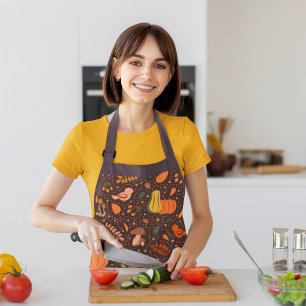 Autumn Chef's Schort Gepersonaliseerd