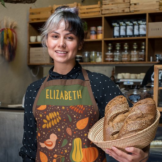 Autumn Chef's Schort Gepersonaliseerd