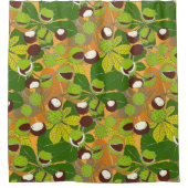 Autumn Chestnut - Shower Curtain Douchegordijn (Voorkant)