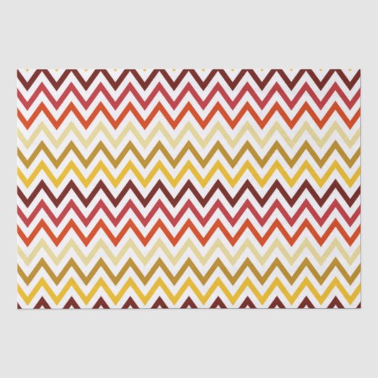 Autumn Chevron Pattern Tissuepapier (Voorkant)