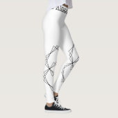 Autumn Chic Abstract Pattern Leggings for Women (Rechts)