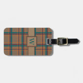 Autumn Chic Plaid Bagagelabel (Voorkant horizontaal)