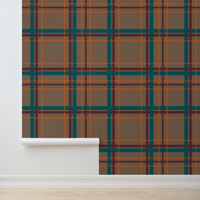 Autumn Chic Plaid Behang (Applicatie)